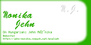 monika jehn business card